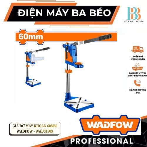 Giá đỡ máy khoan 60mm WADFOW WADS1509 – Khoan chuẩn, cố định chắc, nâng cấp thành máy khoan bàn mini