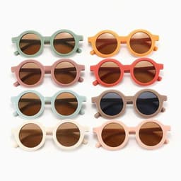 Kính Mát Cho Bé - Kính Thời Trang Gọng Tròn Chống Tia UV - Kính Râm Cho Trẻ Em - Mắt Kính Bé Trai - Mắt Kính Bé Gái 8