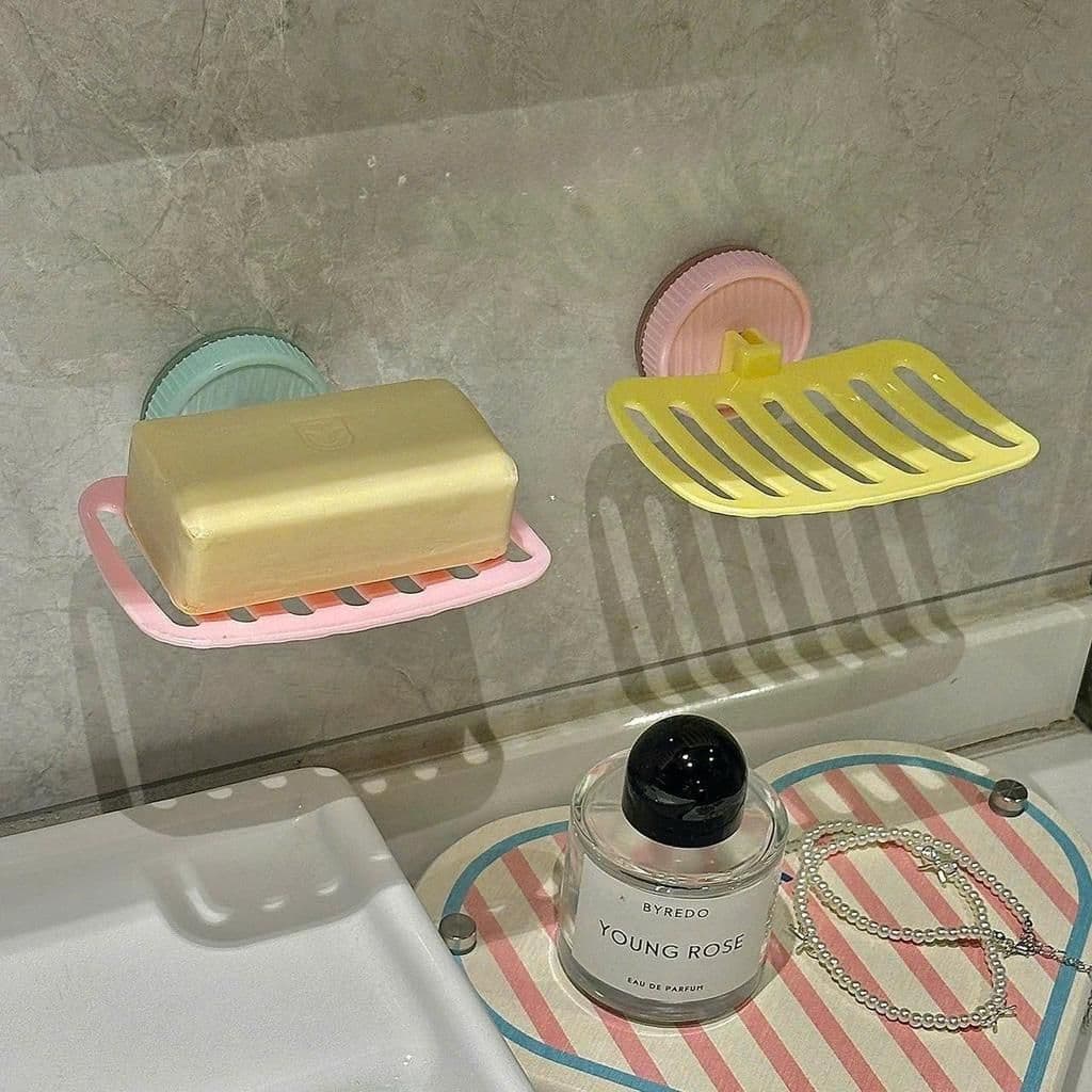Kệ Để Xà Phòng Hút Chân Không Nhỏ Gọn, Dán Tường Không Khoan, Chống Nước, Chịu Lực Tốt VOICON-[SS67]
