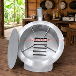 [Hàng Loại 1] Bếp củi đa năng - bếp đun củi thông minh không khói không đen nồi có ống khói + khay đỡ, tấm chống đen 5