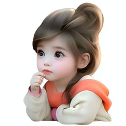 Decal Dán Xe Hơi Chibi Bé Gái Chống Thấm Nước - Tem Trang Trí Dễ Thương Cho Vali 8