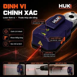 1 Bộ Thu Bụi Khoan 4V HUKAN (Gen3) G3-LDC04 | Hút Bụi Khi Khoan | Lực Hút 13kg | Sạc Type-C 6