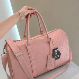 Túi Du Lịch Thời Trang Dáng Trống Với Quai Xách và Dây Đeo Vai Tiện Lợi, Phong Cách Năng Động 7
