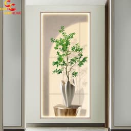 Tranh Decan 3D CoriHome Chậu Cây Xanh Dán Tường  (0.6m x 1.2m) 1