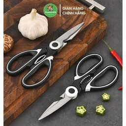 Kéo Cắt Gà, Kéo Nhà Bếp luoi Thép Trợ Lực, Kéo Đa Năng Cắt Thịt Nướng Thức Ăn Cho Bé (Có Nắp Đậy)  VOICON-[TTA11] 2