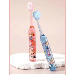 Bộ 4 Bàn Chải Đánh Răng Trẻ Em Hình LaLaBu Ngộ Nghĩnh, Ánh Kim Trong Suốt, Lông Mềm Ba Mặt VOICON-[DA66] 3