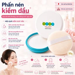 Phấn Nén Shiseido Baby Pressed Powder 50g Nội Địa Nhật -  Phấn Rôm Cho Bé - Phấn Kiềm Dầu Cho Mẹ 8