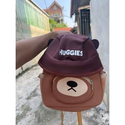 [Gift Huggies] Balo gấu nâu Huggies 2