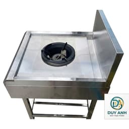 Bếp Á 1 2 3 4 5 Họng, Bếp GaS  Công Nghiệp Inox Cao Cấp Đơn Đôi Inox Cao Cấp Có Van Xả Nước hàng công ty-Inox 304 7