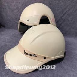 [ĐẠT CHUẨN AN TOÀN] nón bảo hiểm kết đai da vespa Nam/ Nữ chất lượng 1