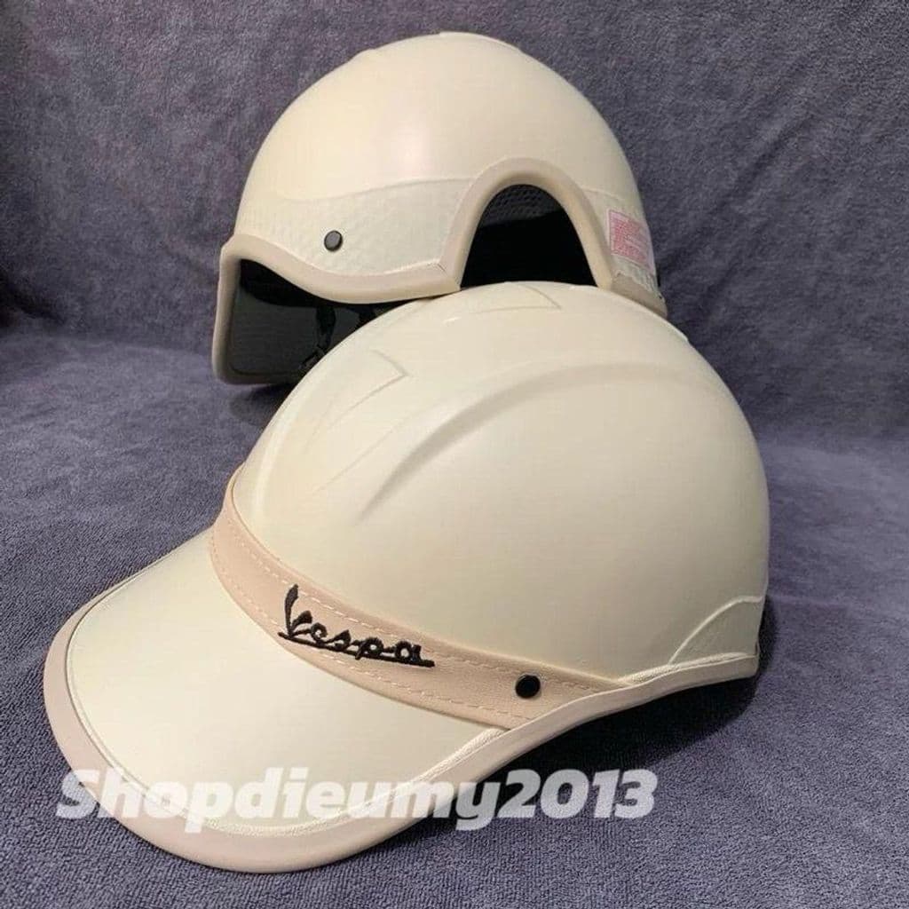[ĐẠT CHUẨN AN TOÀN] nón bảo hiểm kết đai da vespa Nam/ Nữ chất lượng