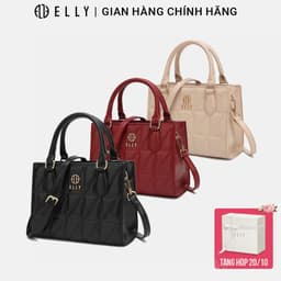 [Tặng hộp 20.10] Túi xách nữ thời trang ELLY EL264 đeo chéo đeo vai xách tay da tổng hợp cao cấp chính hãng 1