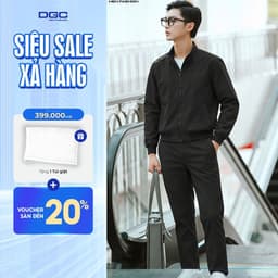 Quần Gió Nam DGC Cạp Chun Dây Rút, Ống Suông Chống Thấm Nước, Chống Bụi Bẩn, Cản Gió Giữ Ấm Mẫu Mới WQDBF174M-Q 1