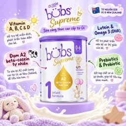 [DATE 2028] Sữa Bubs Supreme Nhập Khẩu Hộp 800g Bổ Sung Dinh Dưỡng Hỗ Trợ Tiêu Hóa Phát Triển Toàn Diện 2