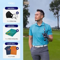 Áo Polo Golf Nam Ngắn Tay DGC Chất Vải Thoáng Mát, Thấm Hút Mồ Hôi - SAPBC08M 1