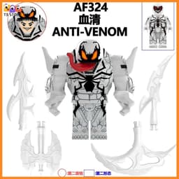 Venom Venom Đồ chơi Lắp ráp Nhân vật Phản Diện Siêu Anh Hùng Mô hình Venom, Anti Venom,Riot AF321-AF326 5