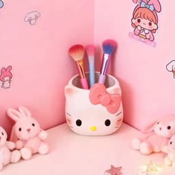 Ống đựnġ Bút Để Bàn Hình Hello Kitty Nơ Siêu Dễ Thương Tiện Dụng VOICON-[DA66] 2