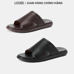 [4-25/9 TẶNG QUÀ TRUNG THU 599K] Dép Quai Bản Nam LECOS LG57 Da Microfiber Trẻ Trung Êm Nhẹ Khi Di Chuyển 2