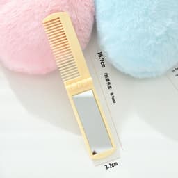 Lược chải tóc kèm gương gấp gọn Mini Gương Gấp Đơn Giản nhỏ gọn dễ dàng mang theo bỏ túi gd1511 9