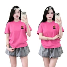 Áo thun , áo 3158 cotton khô, áo thun nữ form rộng nam nữ tay lỡ mẫu trơn unisex -hình ĐẦU GỖ 3