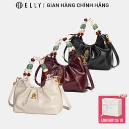 [Tặng hộp 20.10] Túi xách nữ ELLY EL422 da tổng hợp cao cấp túi xách tay đeo vai đeo chéo 1