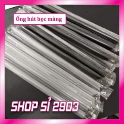 [Bịch 500g] Ống hút có màng bọc từng ống 3