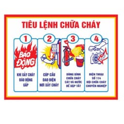 Bộ Nội Quy PCCC Tiêu Lệnh Chữa Cháy, Biển Cấm Lửa Cấm Hút Thuốc Trang Trí Văn Phòng Nhà Xưởng 3