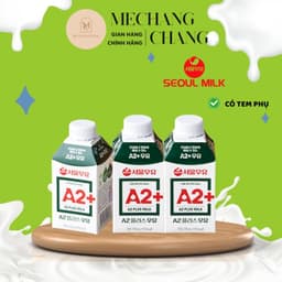[Date 02.27][ Hàng nhập khẩu]  Sữa A2 Plus Milk Seoul Milk Hàn Quốc 170ml Thùng 18 Hộp 4