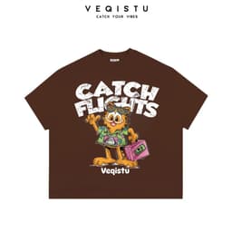 Áo Thun BOXY Local Brand VEQISTU "Con Mèo", Áo Thun Boxy Form Rộng Unisex 250Gsm 100% Cotton 9