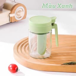 Lọ Đựng Gia Vị Thuỷ Tinh Có Ngăn Thìa Riêng DECOR, Hũ Đựng Gia Vị Nhà Bếp Chống Ẩm Dung Tích 400ml 053 7