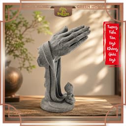 Bộ tiểu Tôn Ngộ Không giác ngộ đá sa thạch ST.PVN2678 - Tượng deco, trang trí tiểu cảnh, bán cạn, terrarium 2