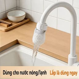 Combo 100 Miếng Bông Lọc Vòi Nước - Thay Mới Tiện Lợi, Lọc Cặn Bẩn Rỉ Sét Cát Mịn, Dùng Cho Vòi Bếp Dưới 2.5cm 6