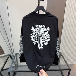 Áo thun phông dài tay KIẾM trắng thánh giá thập tự CHOICE HEARTS l66 nam nữ boxy long tee form rộng  AM118 3