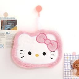 Khăn Lau Tay Hình Gấu Dễ Thương Có Móc Treo 3D Mềm Mịn Thấm Hút Nước Trang Trí Nhà Bếp Phòng Tắm 5