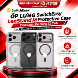 Ốp Lưng iPhone 18 Pro Max/18 Pro/17 Pro Max/17 Pro, SwitchEasy LenStand M Bảo Vệ, Đế Chân & Vòng Từ Tính Chất Lượng 1