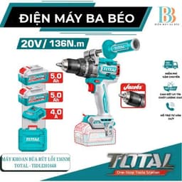 Máy khoan búa rút lõi dùng pin 20V Total TIDLI201368 1