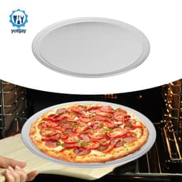 Khay nướng tròn cho Pizza Tấm chống dính hợp kim nhôm hạng nặng để sử dụng trong lò nướng 8