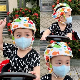 Nón bảo hiểm tập đi cho bé - mũ bảo vệ đầu bé tập bò an toàn, thoáng khí 8