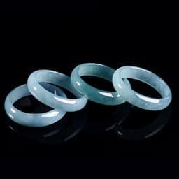 ((Có Giấy Chứng Nhận Thẩm Định) Tự Nhiên Cũ Hố A Hàng Hóa Ngọc Xanh Vòng Nước Phong Cách Nam Cờ Lê Ngón Tay Ngọc bích Nhẫn 2