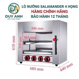 Lò nướng Salamander 6 họng inox 304 - sản phẩm mới nhất từ công ty, hoàn hảo cho bếp chuyên nghiệp. 4