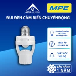 (CHÍNH HÃNG) MPE - ĐUI ĐÈN CẢM BIẾN CHUYỂN ĐỘNG IRHD1 360 ĐỘ E27 TỰ ĐỘNG BẬT TẮT TIẾT KIỆM ĐIỆN CHO GIA ĐÌNH 1