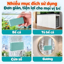 COMBO Cục Tẩy Cặn Canxi Thông Minh Vệ Sinh Kính, Bể Cá Xử Lí Cặn Canxi Bám Kính Nhanh Chóng Hiệu Quả 7