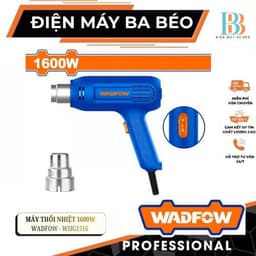 Máy Thổi Nhiệt 1600W WADFOW WHG1516 – Súng Khò Nhiệt 2 Chế Độ, Bóc Sơn, Co Nhiệt, Làm Nóng Nhanh 1