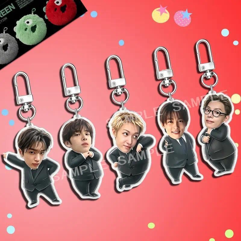 Móc khóa K-pop CO2RTI4S KE2ONHO dễ thương, thiết kế hài hước JUHOON SEONGHYEON JAMES MARTIN, phù hợp để tre