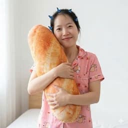 Gấu Nhồi Bông Hình Bánh Mì In 3D Siêu Mềm Êm Dáng Độc Đáo Chất Liệu An Toàn Thoải Mái Khi Cầm Hót Trending 2