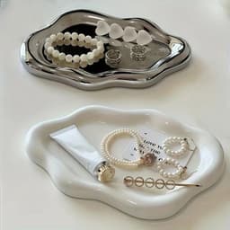 Khay đựng đồ trang sức METALWRK, Đĩa lưu trữ hình đám mây Mini, Đồng hồ đựng đồ trang sức bằng nhựa sáng tạo / Lưu trữ chìa khóa 9
