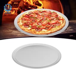 Khay nướng tròn cho Pizza Tấm chống dính hợp kim nhôm hạng nặng để sử dụng trong lò nướng 4