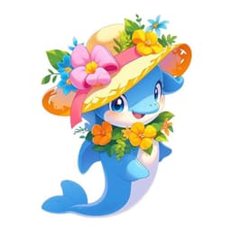 Decal Cá Heo Hoạt Hình Dễ Thương - Sticker Chống Nước Dán Tủ Lạnh, Phòng Bé, Tường Nhà Tự Dính 5