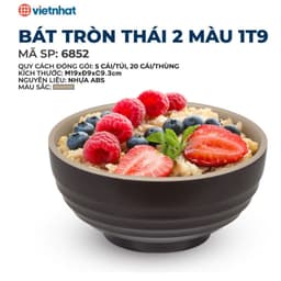 Bát Canh ,Tô nhựa 16 cm, 19cm hàng cao cấp Việt Nhật 2 size, Bát nhựa ăn bún miến, phở quán ăn 3
