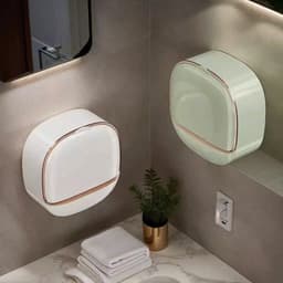 Hộp Đựng Xà Phòng Có Nắp Đậy Dán Tường Thông Minh Dùng   Ở Nhà Tắm Hoặc Bồn Rửa Tay 7